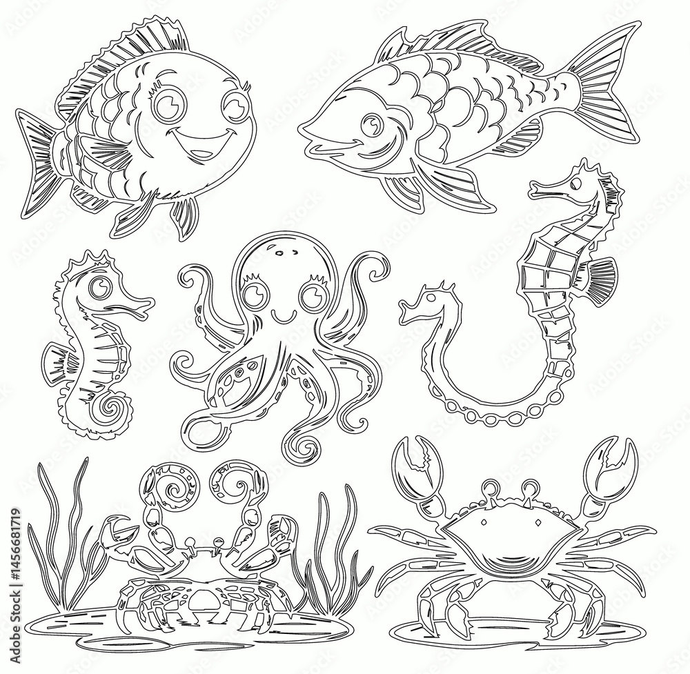 Fototapeta premium coloring page for baby