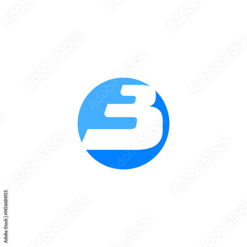Initial b letter logo design vector template.