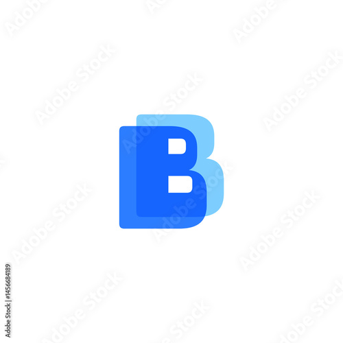 Initial b letter logo design vector template.