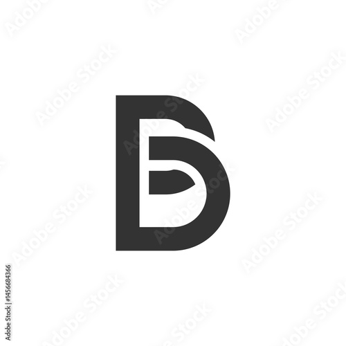 Initial b letter logo design vector template.