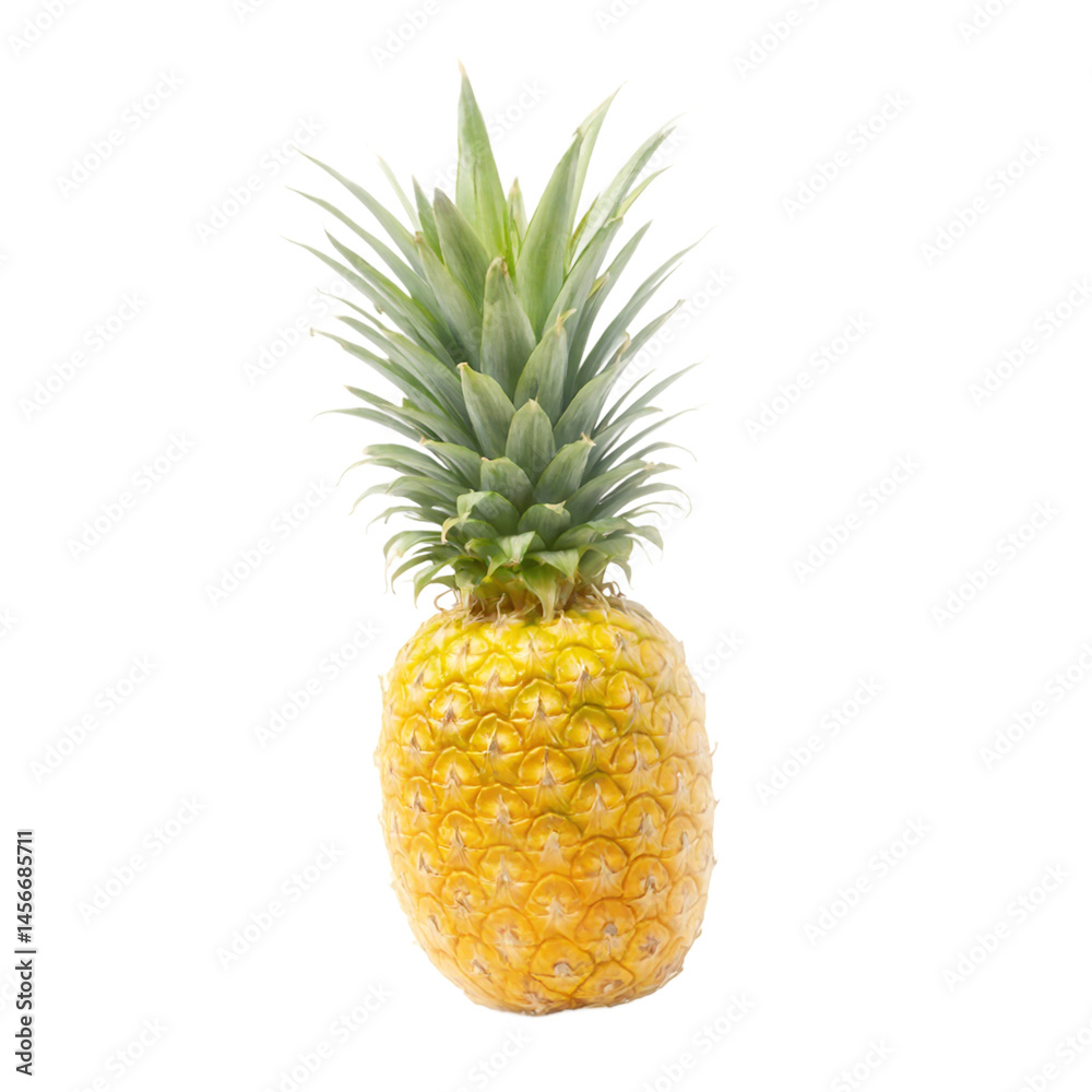 Isolated vibrant pineapple slice with motion blur falling Isolated vibrant pineapple slice with motion blur falling