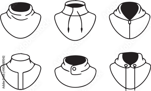 mannequin bust display, different neckline mannequins, fashion bust models, garment neckline display, dress form busts