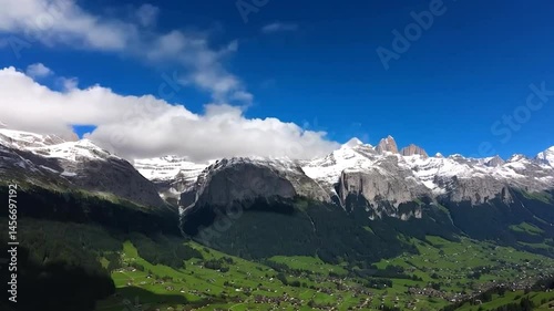 Wallpaper Mural mountain landscape with blue sky Torontodigital.ca
