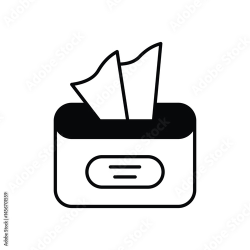 Wet Napkin Icon vector stock illustration