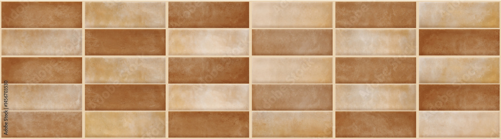 Fototapeta premium Large square seamless texture of mosaic tiles