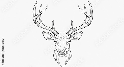 Majestic deer elegant antlers nature wildlife grace beauty