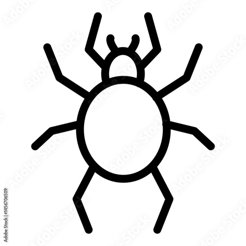 Tarantula Vector Line Icon Design