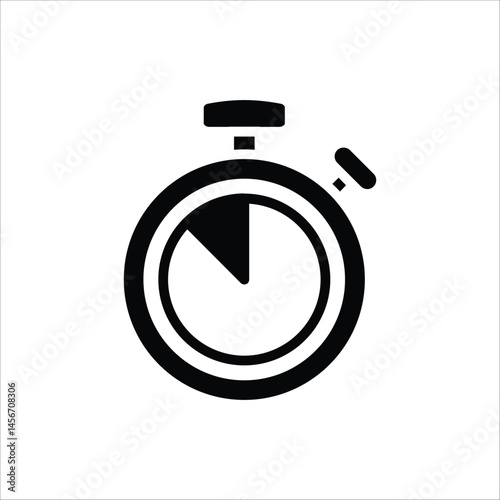 Stopwatch icon. Vector illustration for Design, Presentation, Website or Apps Elements. Sport equipage symbol illustration. Isolated on white background.