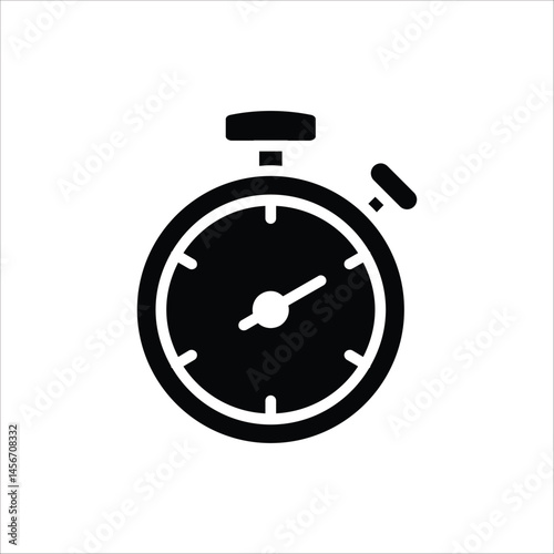 Stopwatch icon. Vector illustration for Design, Presentation, Website or Apps Elements. Sport equipage symbol illustration. Isolated on white background.