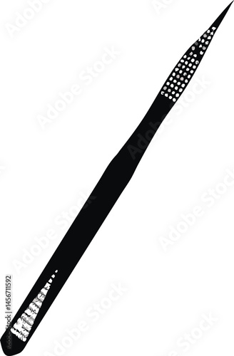 Scalpel Silhouette Vector – Surgical Blade Icon, Medical Tool Graphic