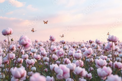 Obraz na płótnie Whimsical Cotton Candy Landscape w salonie