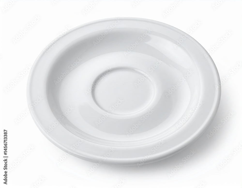 A pristine white saucer, perfect for pairing with a tea or coffee cup. Clean lines and a glossy finish A pristine white saucer, perfect for pairing with a tea or coffee cup. Clean lines and a glossy finish