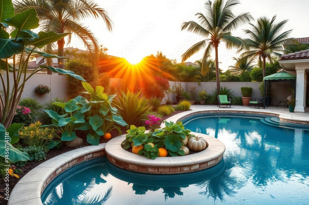Tropical Backyard Oasis