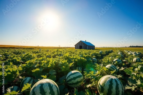 Obraz na płótnie Summer Harvest Farm Scene w salonie
