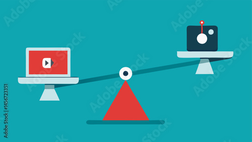 Balancing Act An image of a seesaw with Screen Time on one side heavily outweighing Social Interaction showing the imbalance of their development.