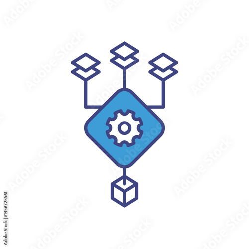 Generative Pre-trained Models Supplier vector icons stock illustration