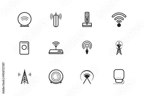Access Point Simple Outline Drawing
