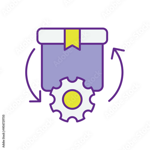 Inventory Optimization Supplier vector icons stock illustration