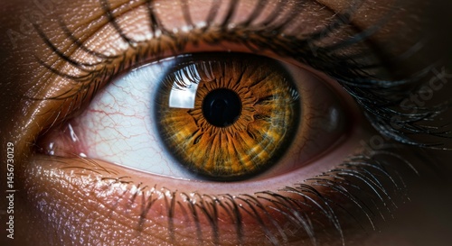 Deep captivating gaze mysterious hazel eyes intense beauty