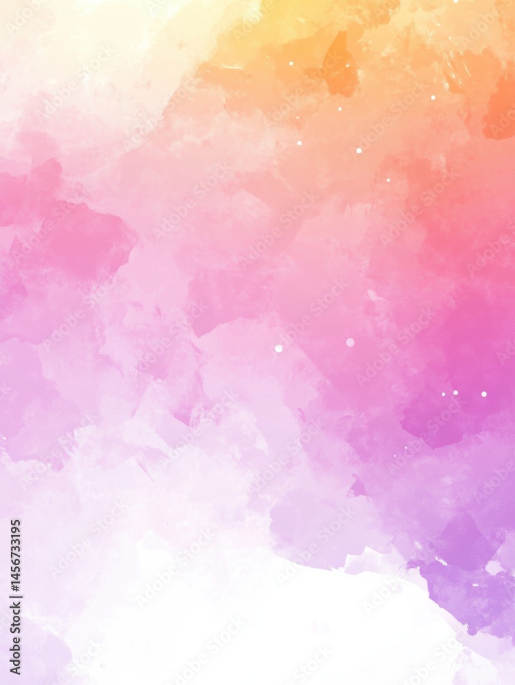 Fototapeta premium Abstract watercolor painting of vibrant colors blending in a dreamy gradient style creating a soft and artistic background