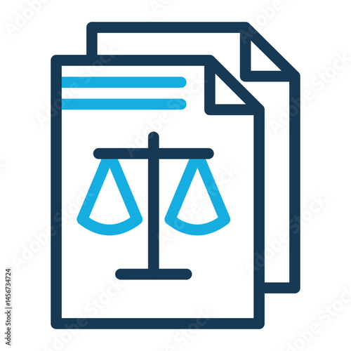 This is Legal icon from the Asset Management icon collection with an Outline Color style