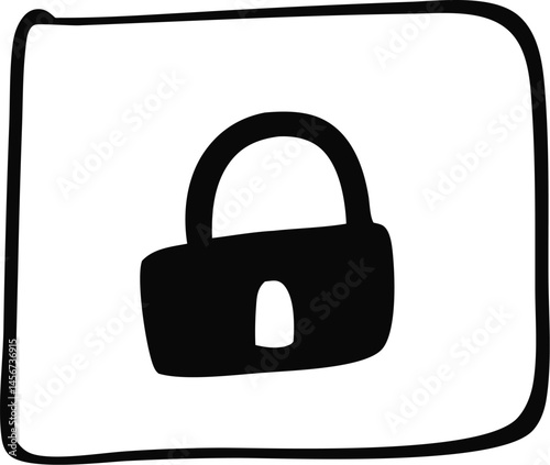 Cybersecurity Icon Set – Data Protection, Firewall, Encryption, Hacking Prevention Symbols