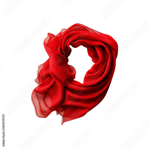 luxury red scarf png