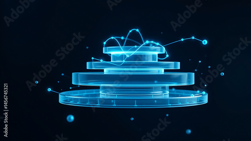 christmas tree on blue background