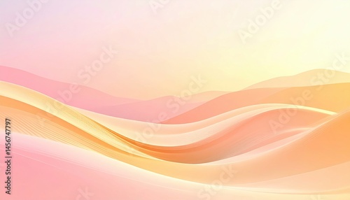 Wallpaper Mural Captivating sunrise over rolling sand dunes desert landscape digital art serene environment aerial view tranquility concept Torontodigital.ca