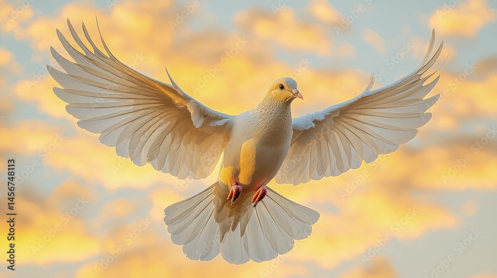 Obraz premium Bird in flight abstract art