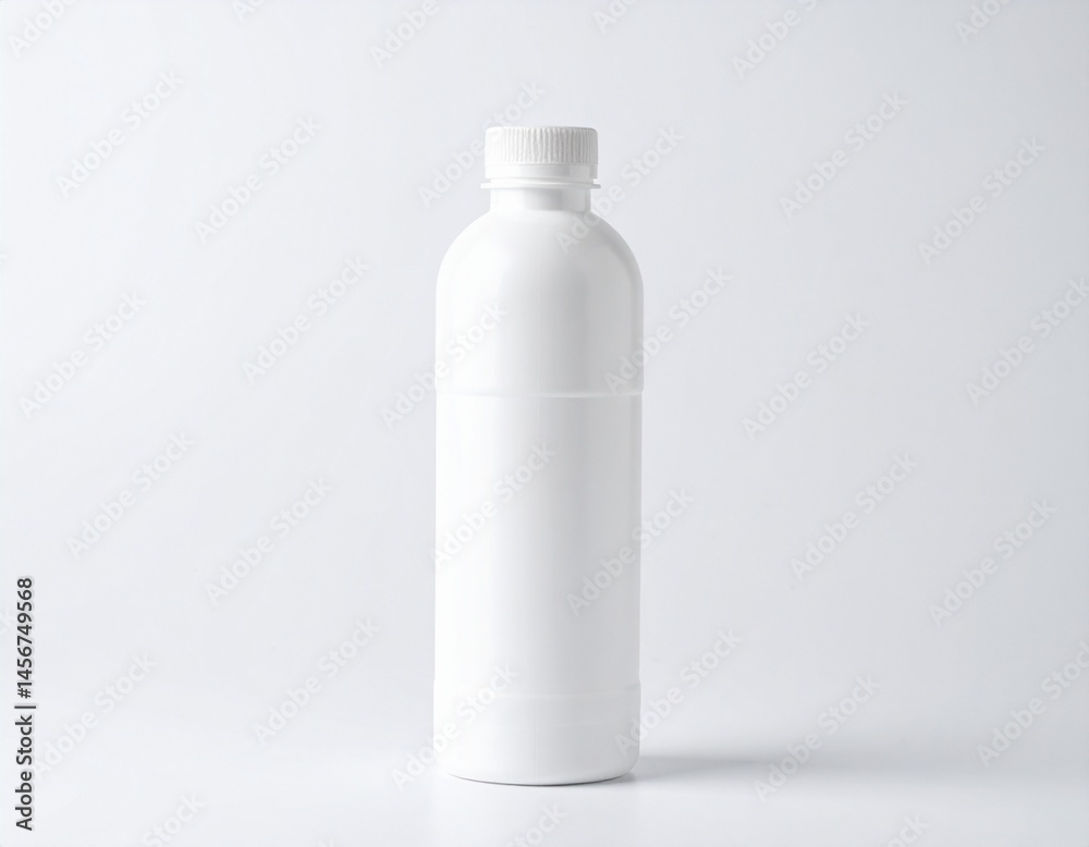 White A solid white container with a cap on a white background