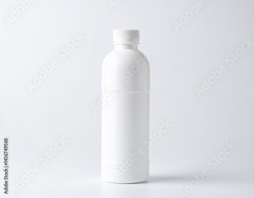 Obraz na płótnie White A solid white container with a cap on a white background w salonie