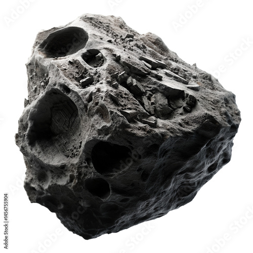 asteroid: black comet on transparent background