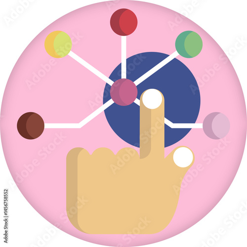 Click SVG icon – representing mouse click, interaction, selection, and user engagement with a clean vector design.

