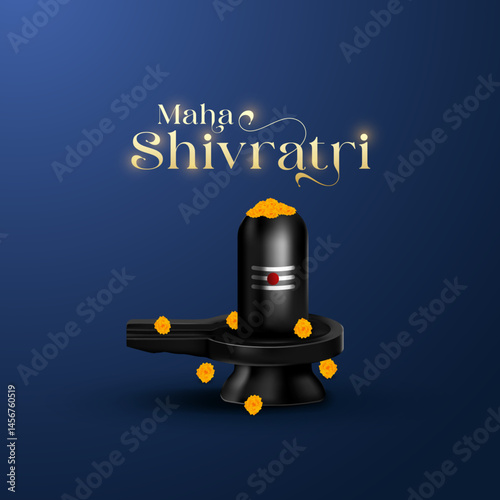Happy Maha Shivratri Greeting, Mahashivratri Shiv Background Design. A Hindu festival celebrated of lord shiva night. Maha shivratri indian religious festival banner.