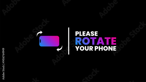 Please rotate your phone orientation. Rotate your screen for better experience. This video is horizontal. Smartphone Rotate Design.