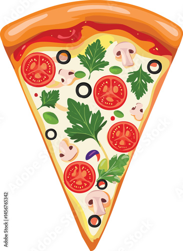 pizza with tomato and basil