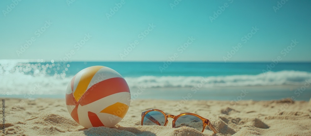 Obraz premium Beach Day Essentials