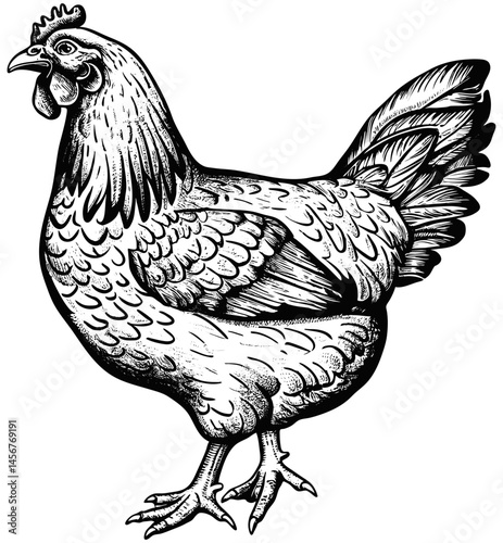 hen and rooster
