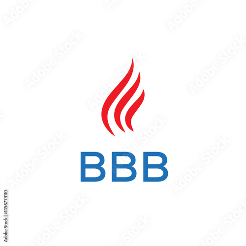 BBB logo design. Creative company name, headlines typography identity, trendy logotype. Vector illustration.