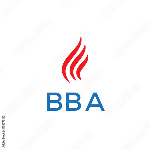 BBA logo design. Creative company name, headlines typography identity, trendy logotype. Vector illustration.