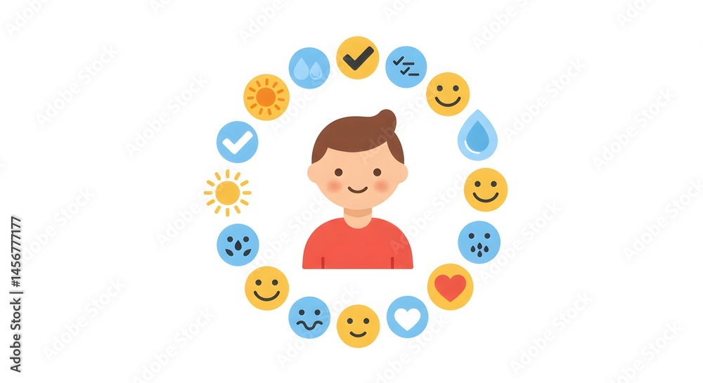 Child's Well-being Circle: Holistic Health Concept Child's Well-being Circle: Holistic Health Concept
