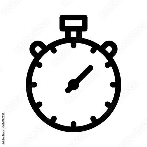 Analog stopwatch icon for measuring time duration