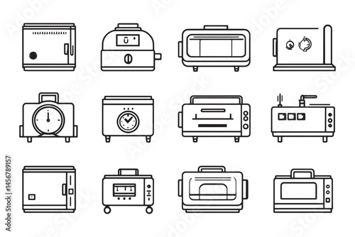 Autoclave medical device line art