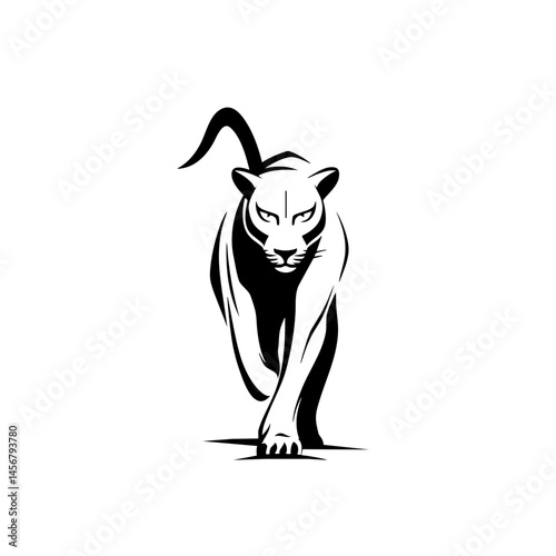 Angry Jaguar Mascot Logo – Minimalist NFL-Style Vector for Esports & American Football
