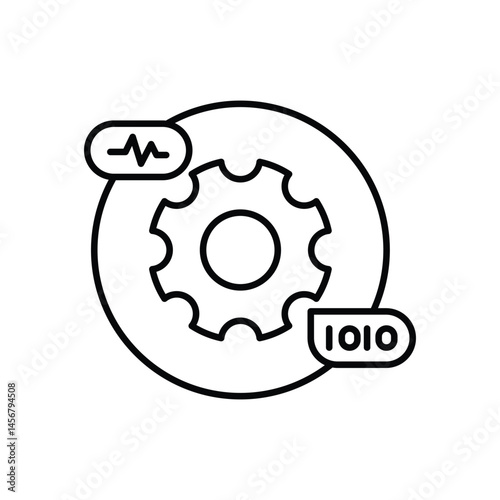 Natural Language Processing Supplier vector icons stock illustration