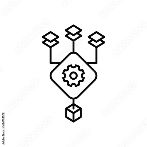 Generative Pre-trained Models Supplier vector icons stock illustration