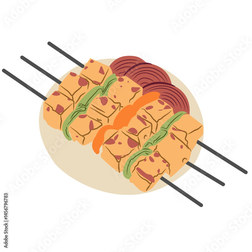 Paneer tikka Traditional India Food