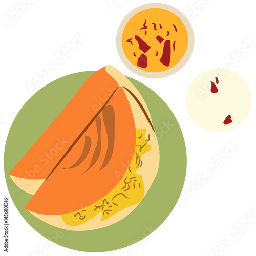 Masala dosa Traditional India Food

