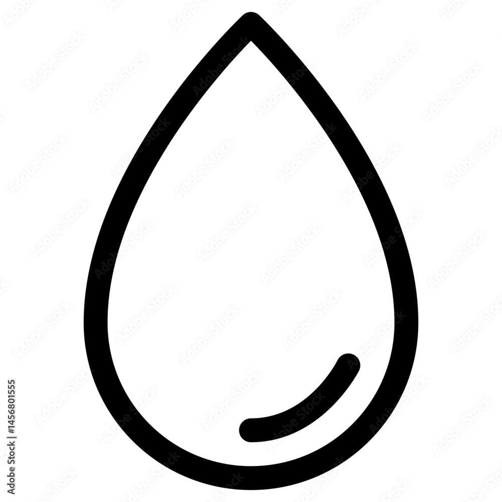 Green Water Drop Illustration Representing Nature Health and Sustainability Green Water Drop Illustration Representing Nature Health and Sustainability